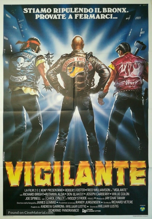 Vigilante - Italian Movie Poster