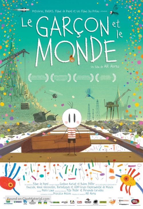 O Menino e o Mundo - French Movie Poster