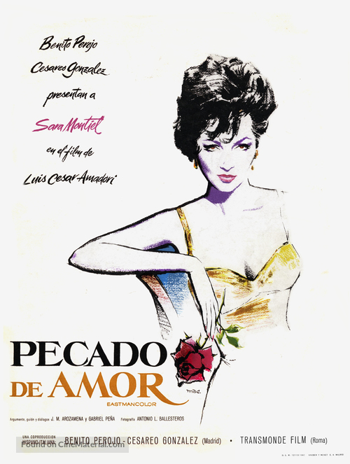 Pecado de amor - Spanish Movie Poster