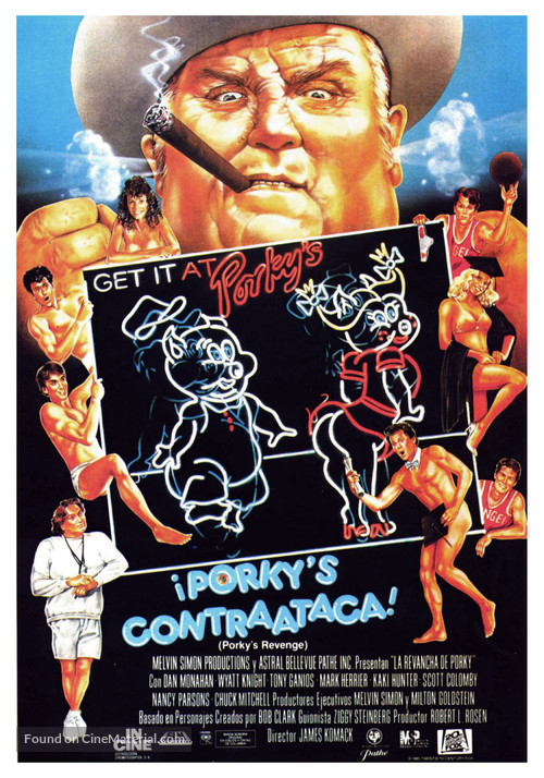Porky&#039;s Revenge - Spanish Movie Poster