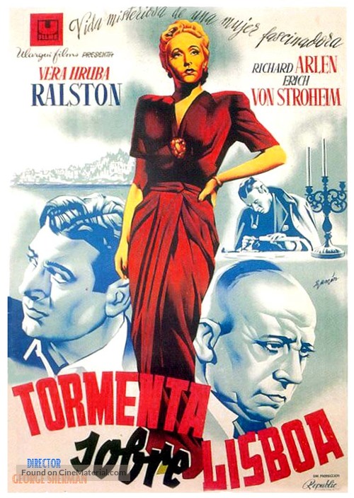 Storm Over Lisbon - Spanish Movie Poster