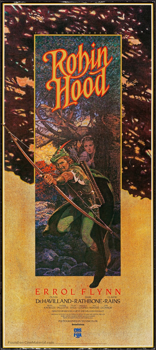 The Adventures of Robin Hood - Video release movie poster