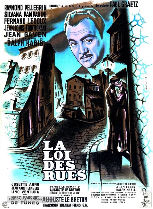 La loi des rues - French Movie Poster