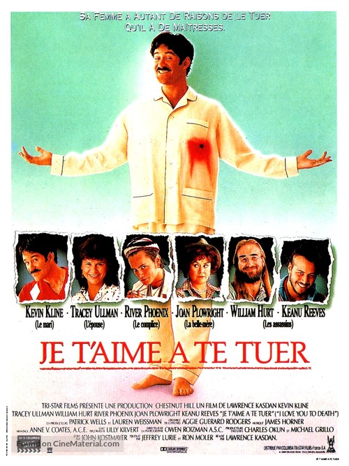 I Love You to Death - French Movie Poster