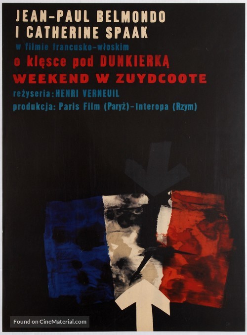 Week-end &agrave; Zuydcoote - Polish Movie Poster