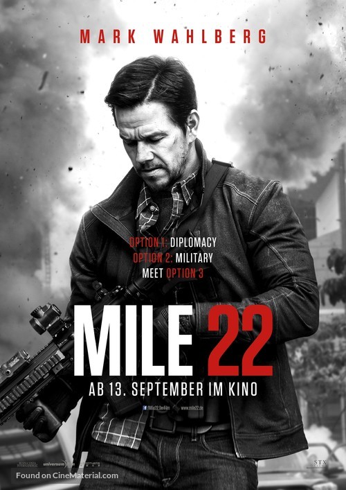 Mile 22 - German Movie Poster