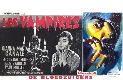 I vampiri - Belgian Movie Poster
