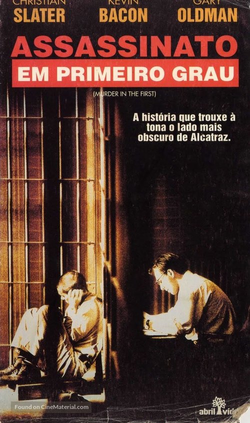 Murder in the First - Brazilian VHS movie cover