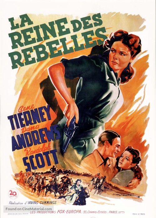 Belle Starr - French Movie Poster