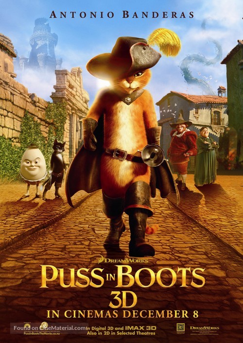 Puss in Boots - New Zealand Movie Poster