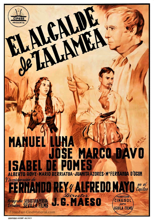 El alcalde de Zalamea - Spanish Movie Poster