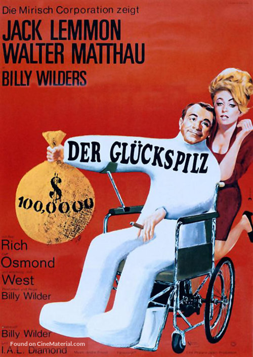 The Fortune Cookie - German Movie Poster