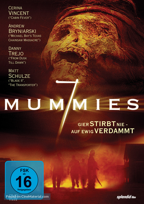 Seven Mummies - German DVD movie cover