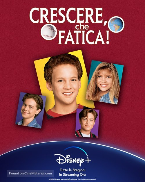 &quot;Boy Meets World&quot; - Italian Movie Poster