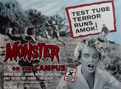 Monster on the Campus - British Movie Poster