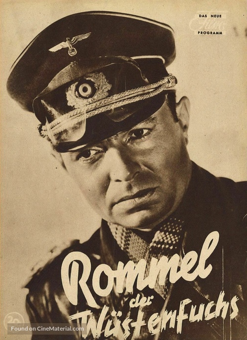 The Desert Fox: The Story of Rommel - German poster