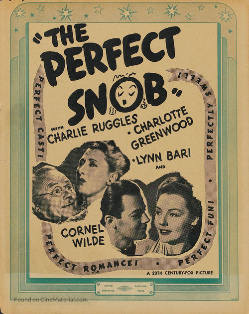 The Perfect Snob - Movie Poster