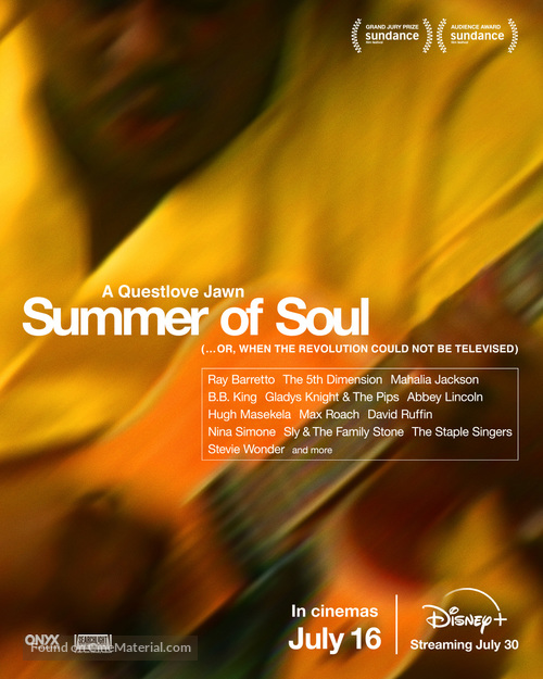 Summer of Soul (...Or, When the Revolution Could Not Be Televised) - British Movie Poster