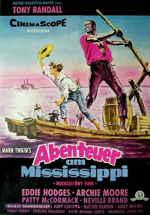 The Adventures of Huckleberry Finn - German Movie Poster