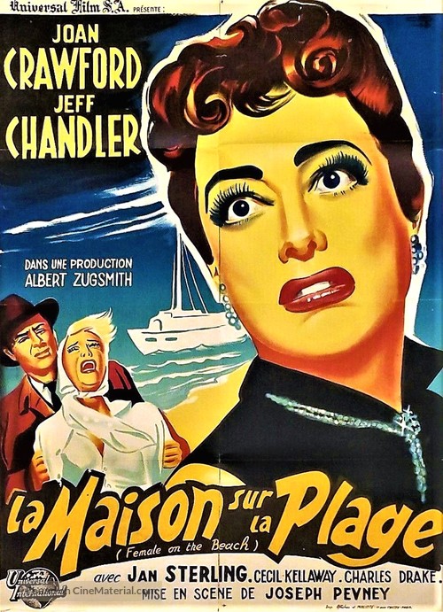 Female on the Beach - French Movie Poster