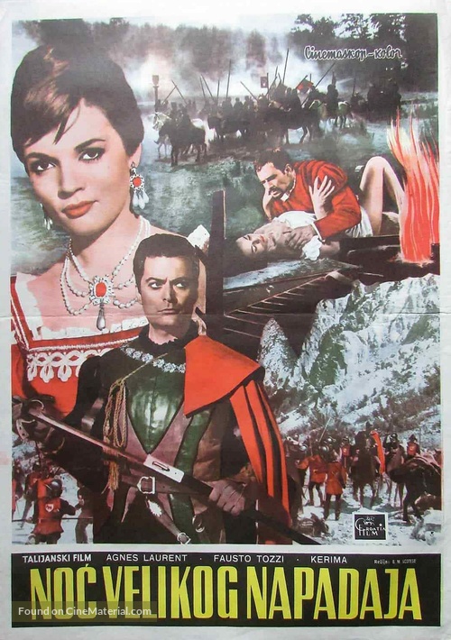 La notte del grande assalto - Yugoslav Movie Poster