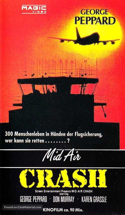 Crisis in Mid-air - German VHS movie cover