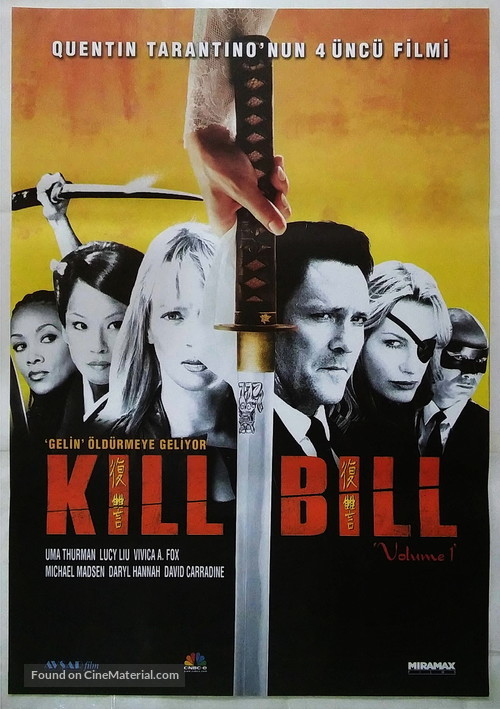 Kill Bill: Vol. 1 - Turkish Movie Poster