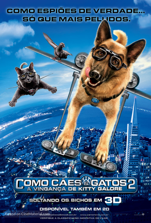 Cats &amp; Dogs: The Revenge of Kitty Galore - Brazilian Movie Poster