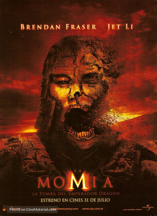 The Mummy: Tomb of the Dragon Emperor - Argentinian Movie Poster
