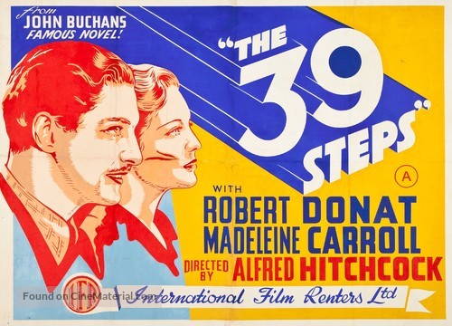 The 39 Steps - British Movie Poster