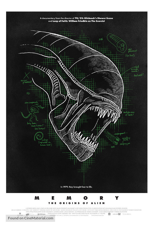Memory: The Origins of Alien - Movie Poster