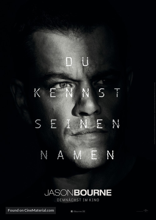 Jason Bourne - German Movie Poster