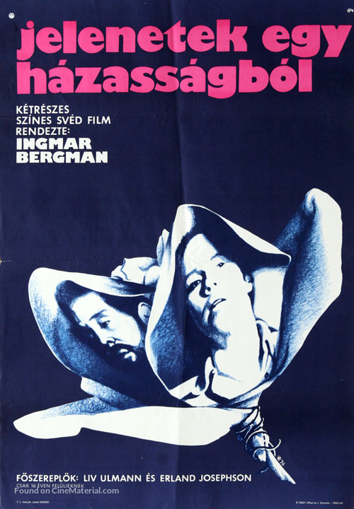 Scener ur ett &auml;ktenskap - Hungarian Movie Poster