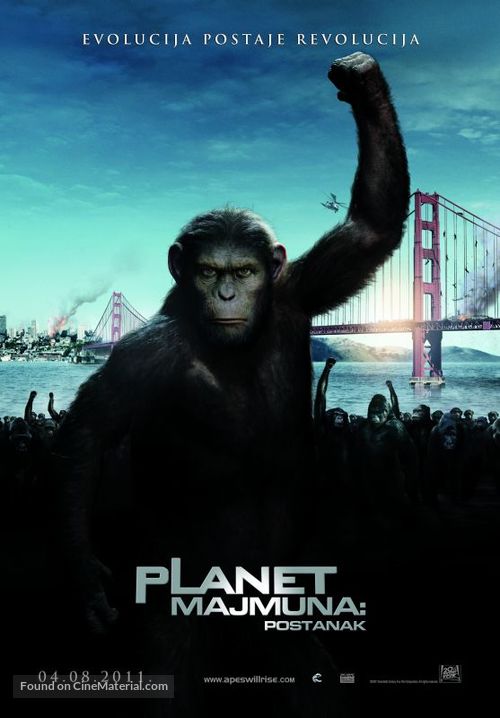Rise of the Planet of the Apes - Croatian Movie Poster