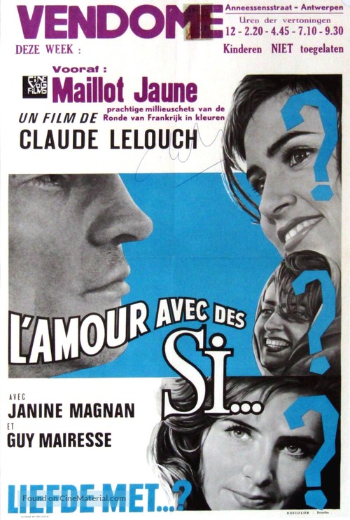 Amour avec des si, L&#039; - Belgian Movie Poster