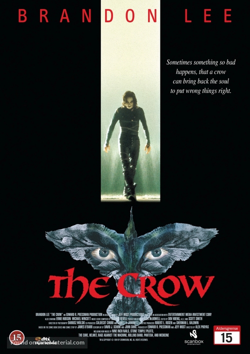 The Crow - Danish DVD movie cover