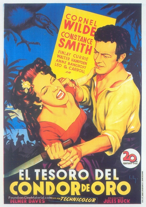 Treasure of the Golden Condor - Spanish Movie Poster