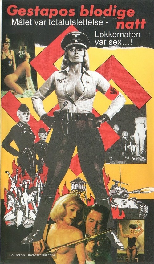 Le lunghe notti della Gestapo - Swedish VHS movie cover