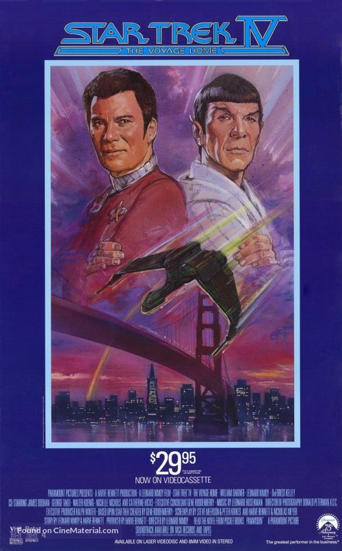 Star Trek: The Voyage Home - Video release movie poster
