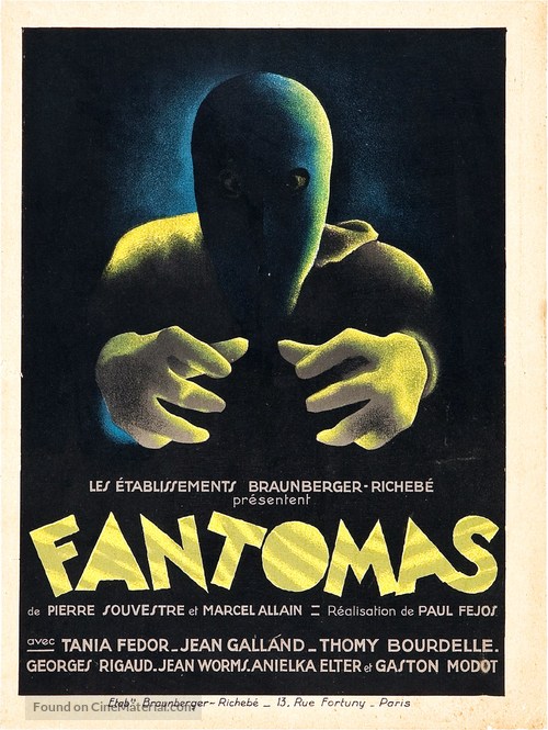 Fant&ocirc;mas - French Movie Poster