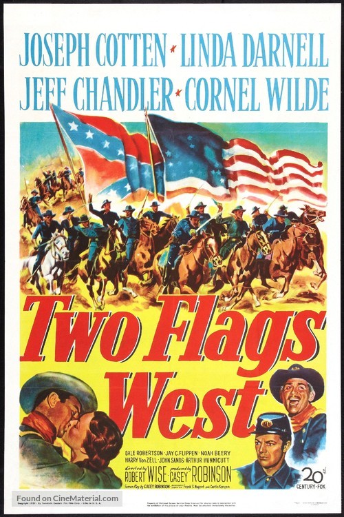 Two Flags West - Movie Poster
