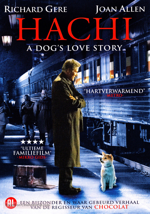Hachi: A Dog&#039;s Tale - Dutch DVD movie cover