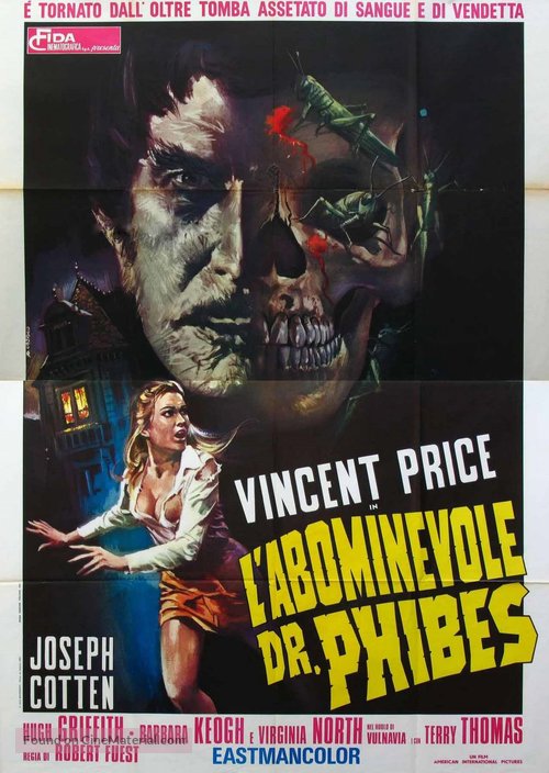 The Abominable Dr. Phibes - Italian Theatrical movie poster