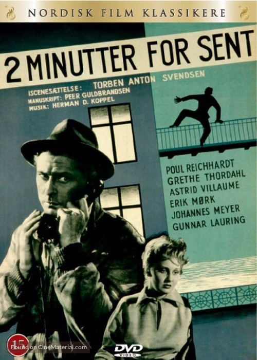 To minutter for sent - Danish DVD movie cover