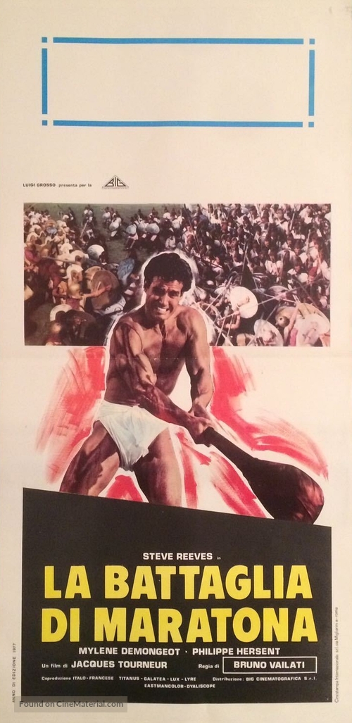 La battaglia di Maratona - Italian Movie Poster
