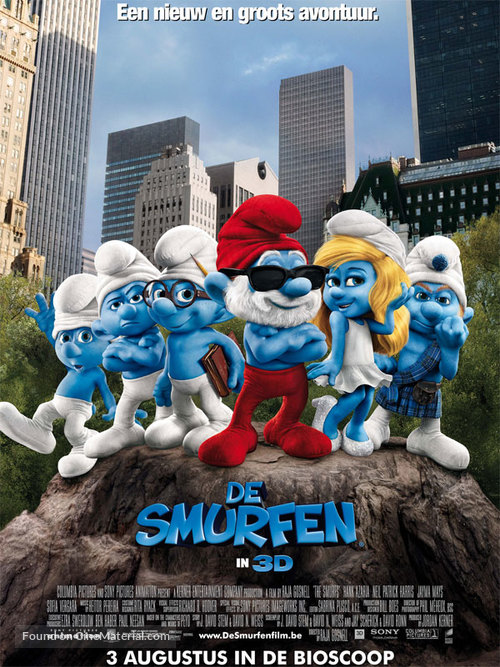 The Smurfs - Belgian Movie Poster