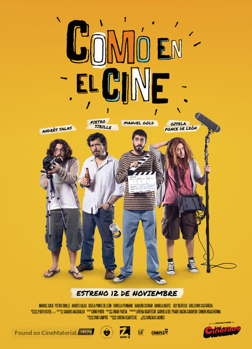 Como en el cine (Just Like in the Movies) - Peruvian Movie Poster