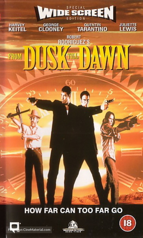 From Dusk Till Dawn - British VHS movie cover