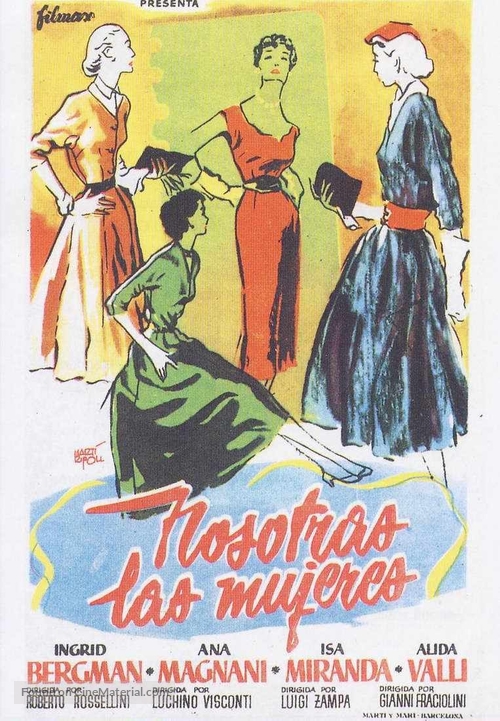 Siamo donne - Spanish Movie Poster