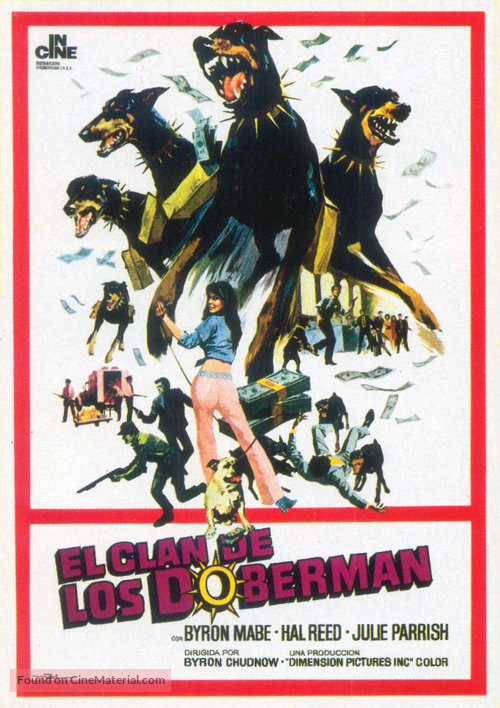 The Doberman Gang - Spanish Movie Poster